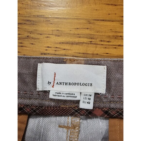 Anthropologie Pants Tamarind Giraffe Animal Linen Blend Trouser Jogger size 10 - Picture 7 of 13